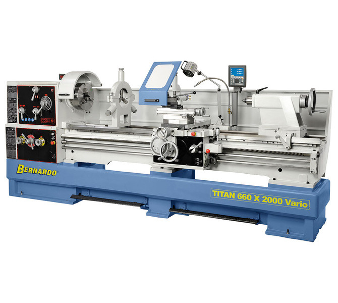 Tokarka Titan 660 x 2000 VARIO  z cyfrowym wyświetlaczem 3 osi i systemem MULTIFIX * BERNARDO - 405 - zdjęcie 3