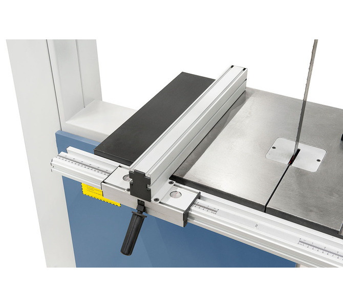 Regulowany aluminiowy  ogranicznik z mechanizmem szybkozaciskowym, odczyt  podziałki mm przez lupę - 1397 - zdjęcie 3