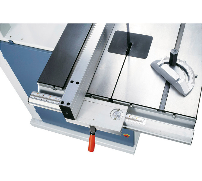 Regulowany aluminiowy ogranicznik z mechanizmem szybkozaciskowym, odczyt podziałki mm przez lupę - 1410 - zdjęcie 2