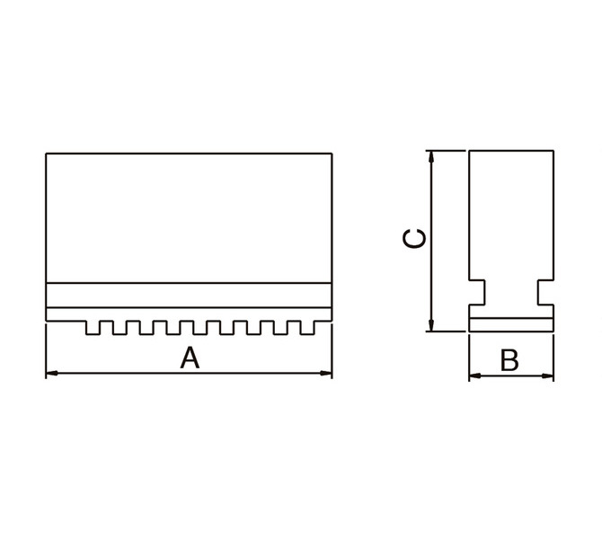 Szczęki jednolite miękkie - komplet DSJ-DK11-125 BERNARDO - 3569 - zdjęcie 2