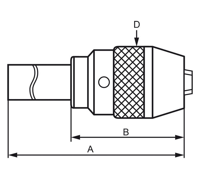 Uchwyt wiertarski szybkomocujący z trzpieniem  MK 3  1 - 16 mm  BERNARDO - 7586 - zdjęcie 3