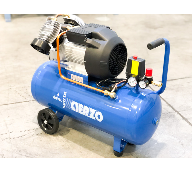 Kompresor tłokowy CIERZO - NKV 50 - (2 cylindry w układzie V) (50L, 3KM, 8BAR, 230V) JOSVAL - 1672 - zdjęcie 2